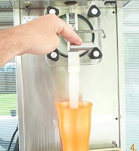 MARGARITA MACHINE SERVING FROZEN DRINK IN HOUSTON TEXAS