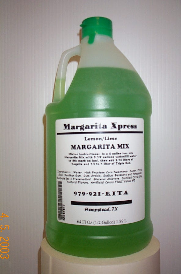 OUR TOP SHELF MARGARITA MIX IS THE BEST OUT THERE!